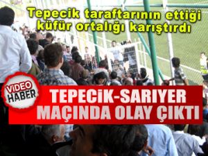 Tepecik maçında olay çıktı ViDEO
